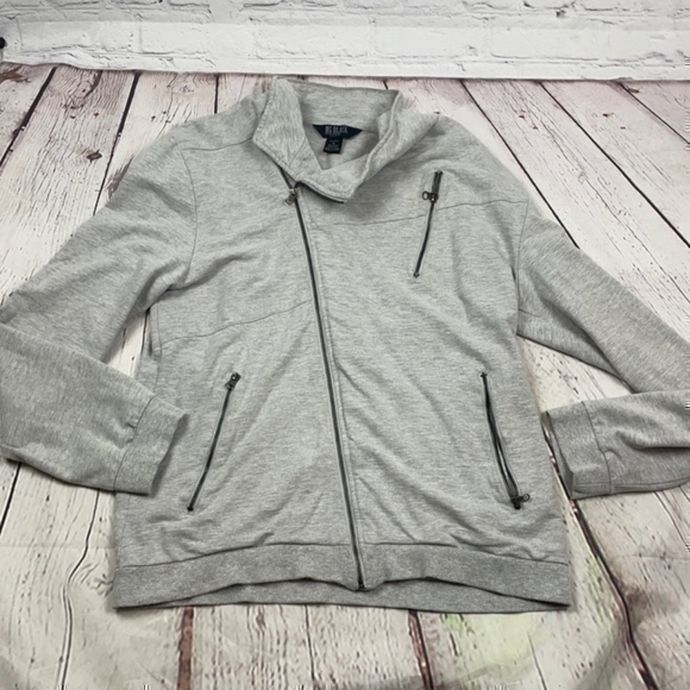 Mg Black Label gray sweatshirt zipper motto jacket XL